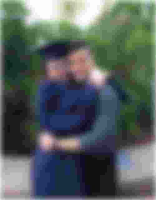 Caitlyn and her boyfriend, Chris, at her graduation from the University of Connecticut in 2019.