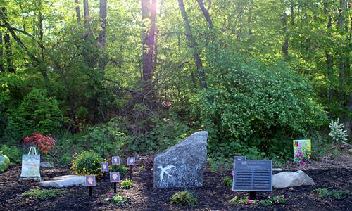 The new Deary Memorial Garden at The Schneider Center across from Day Kimball Hospital, May 18, 2017.