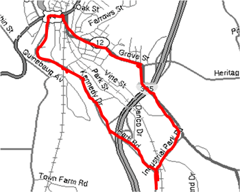 connecticut charity race map